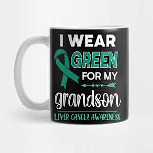 I Wear Green For My Grandson Mug